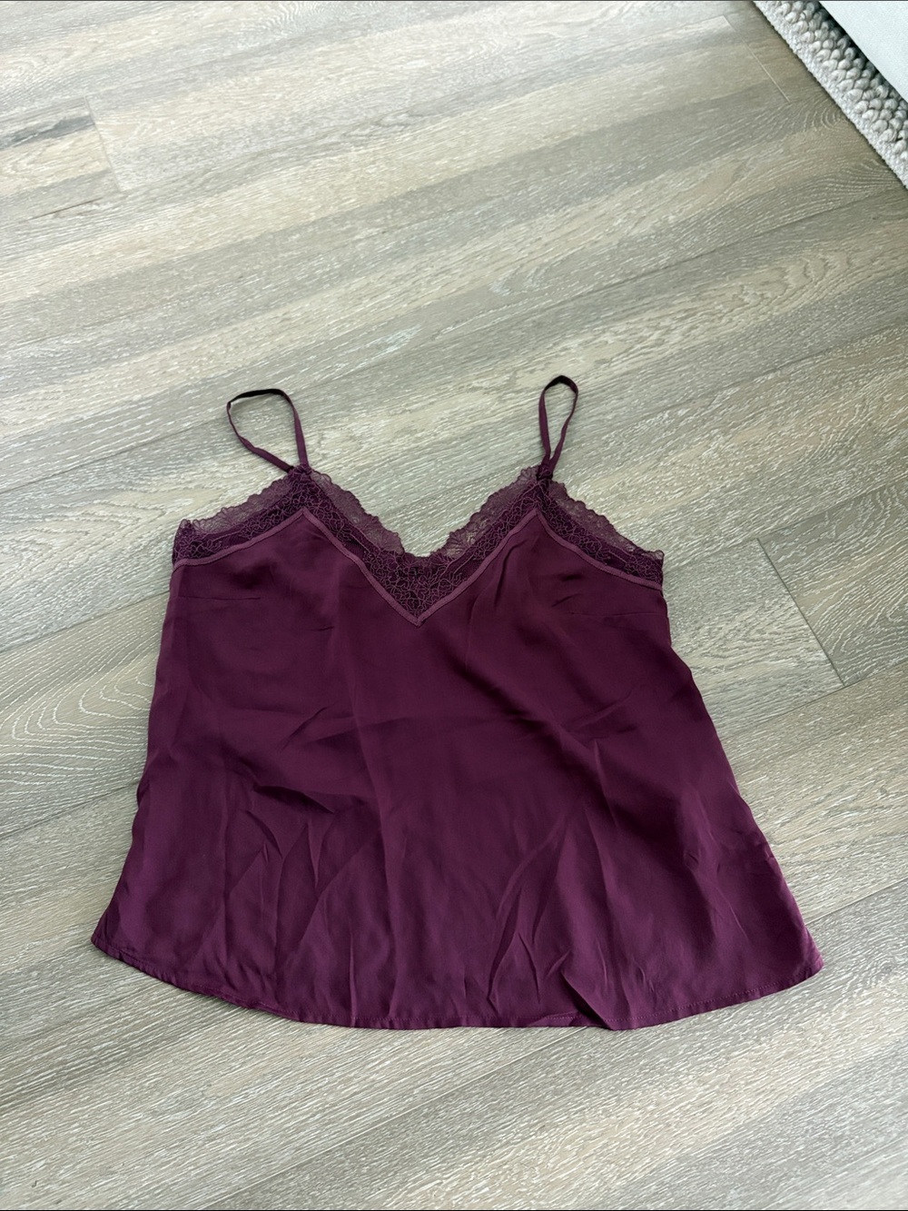 Old Navy Lace Trim Cami Tank Top - Plum